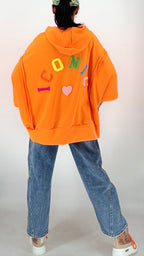 Hoodie in Orange "ICONIC"