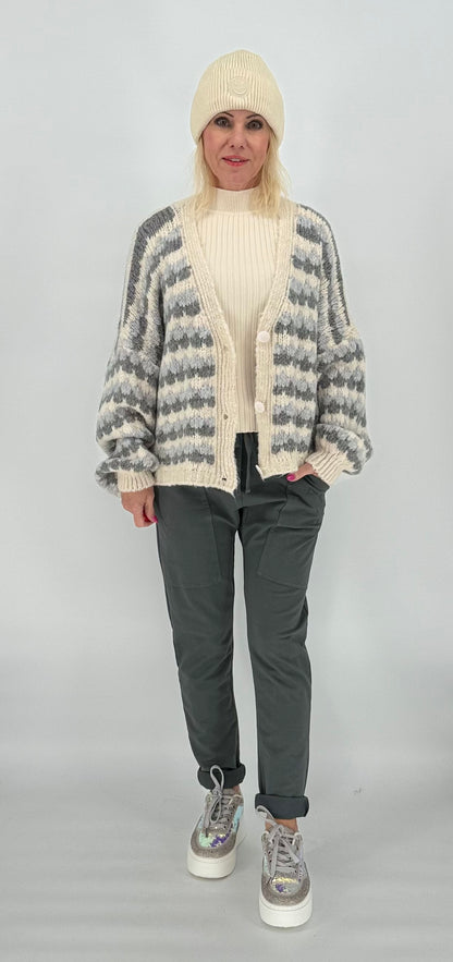 Jacke beige/grau