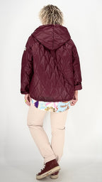Leichte Steppjacke, weinrot