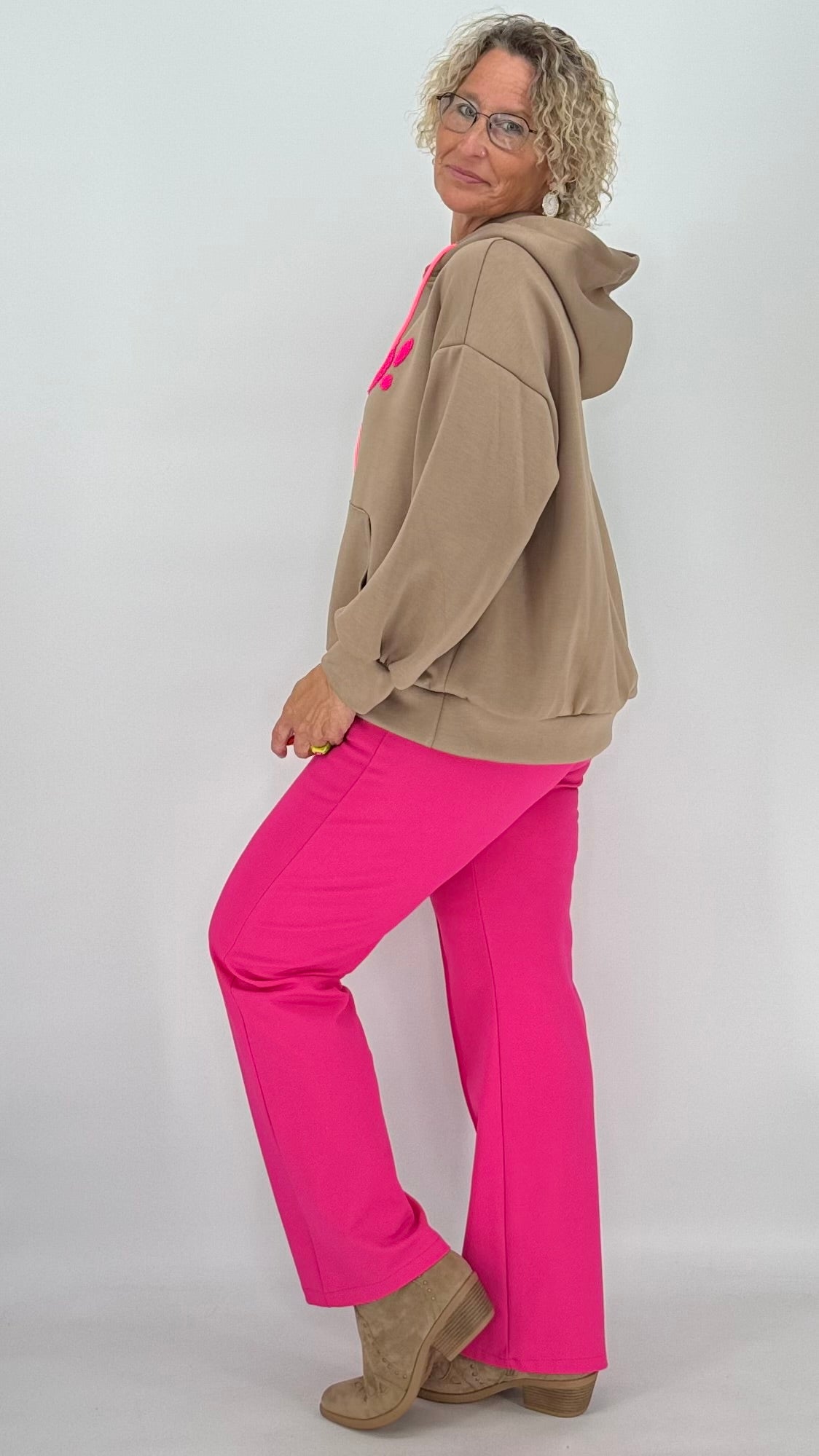 Hoodie beige "HELLO!"