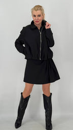 Rock-Shorts, beige, schwarz