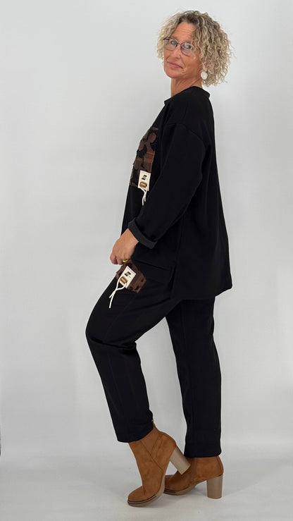 Sweatshirt "CHOICE", schwarz