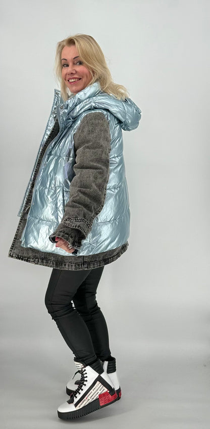 Jacke blau/grau