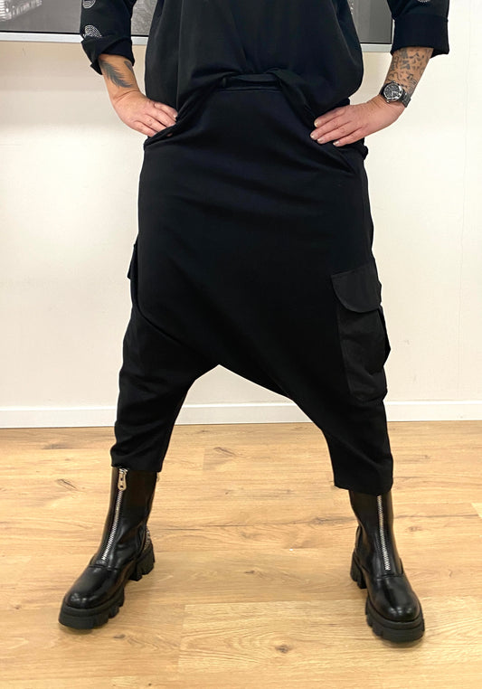 By Elena I Coole schwarze Baggy Hose