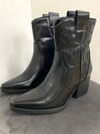 Stiefel, Cowboy-/Bikerboot schwarz DE326P