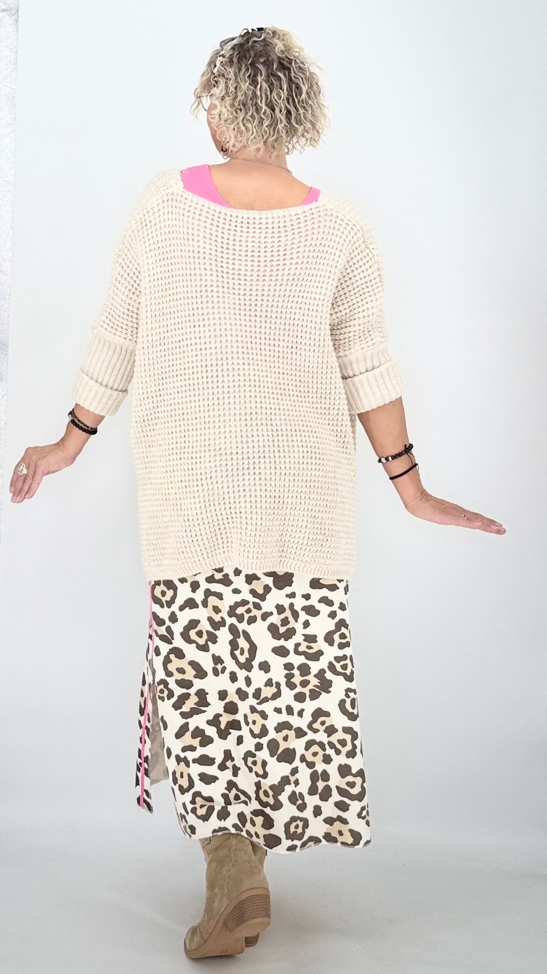 Pullover "Happy" beige