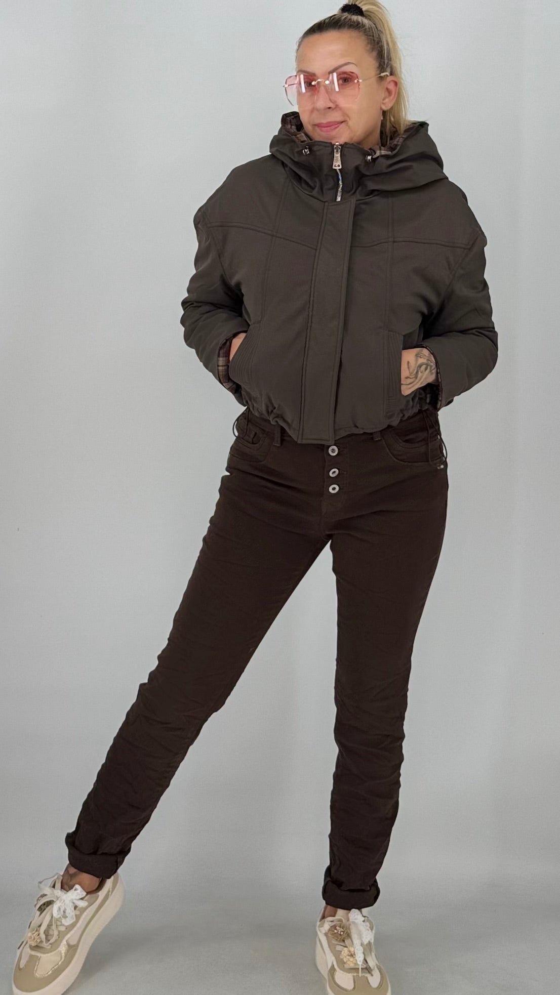 Jeans, Jewelly braun