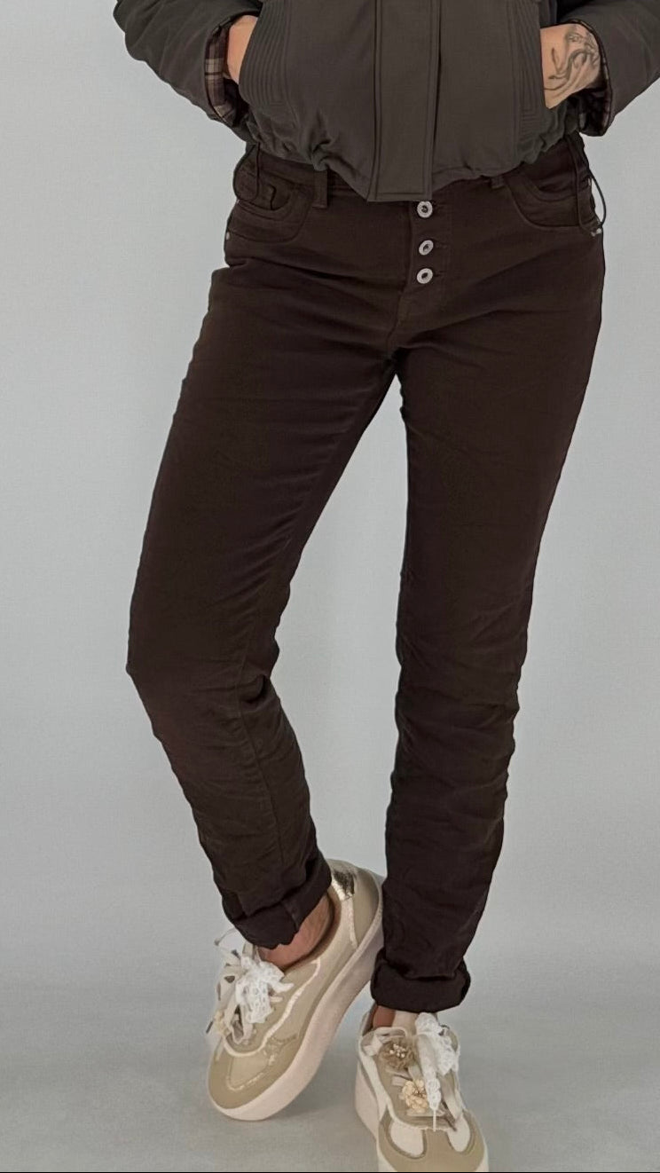 Jeans, Jewelly braun
