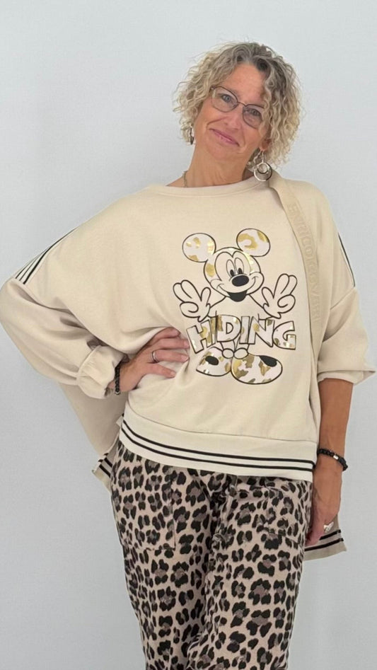 Sweatshirt, "Mickey Hiding"