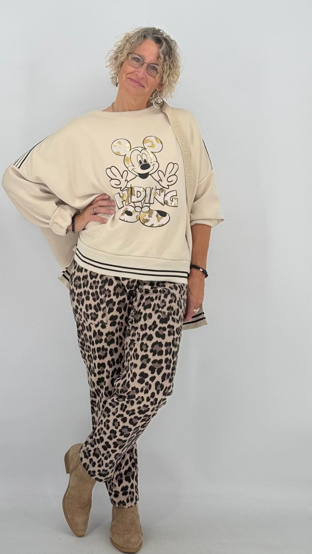 Leo Hose für die kalten Tage, beige leo