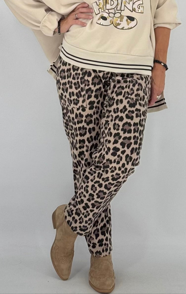 Leo Hose für die kalten Tage, beige leo