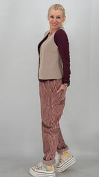 Weste in taupe, khaki