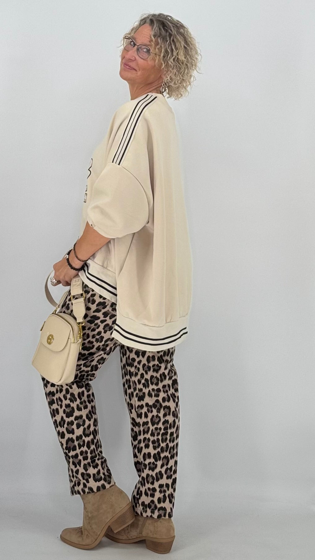 Leo Hose für die kalten Tage, beige leo