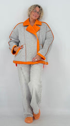 Jacke "City Style", orange, pink, braun, beige