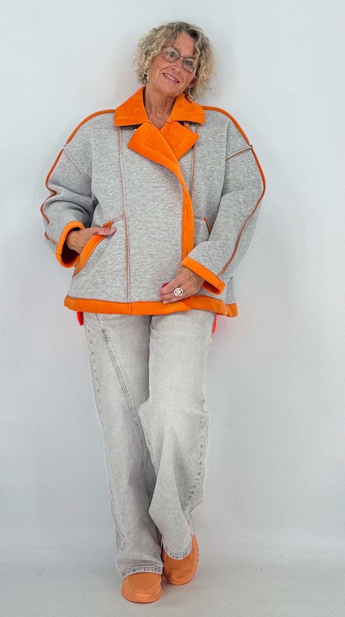 Jacke "City Style", orange, pink, braun, beige