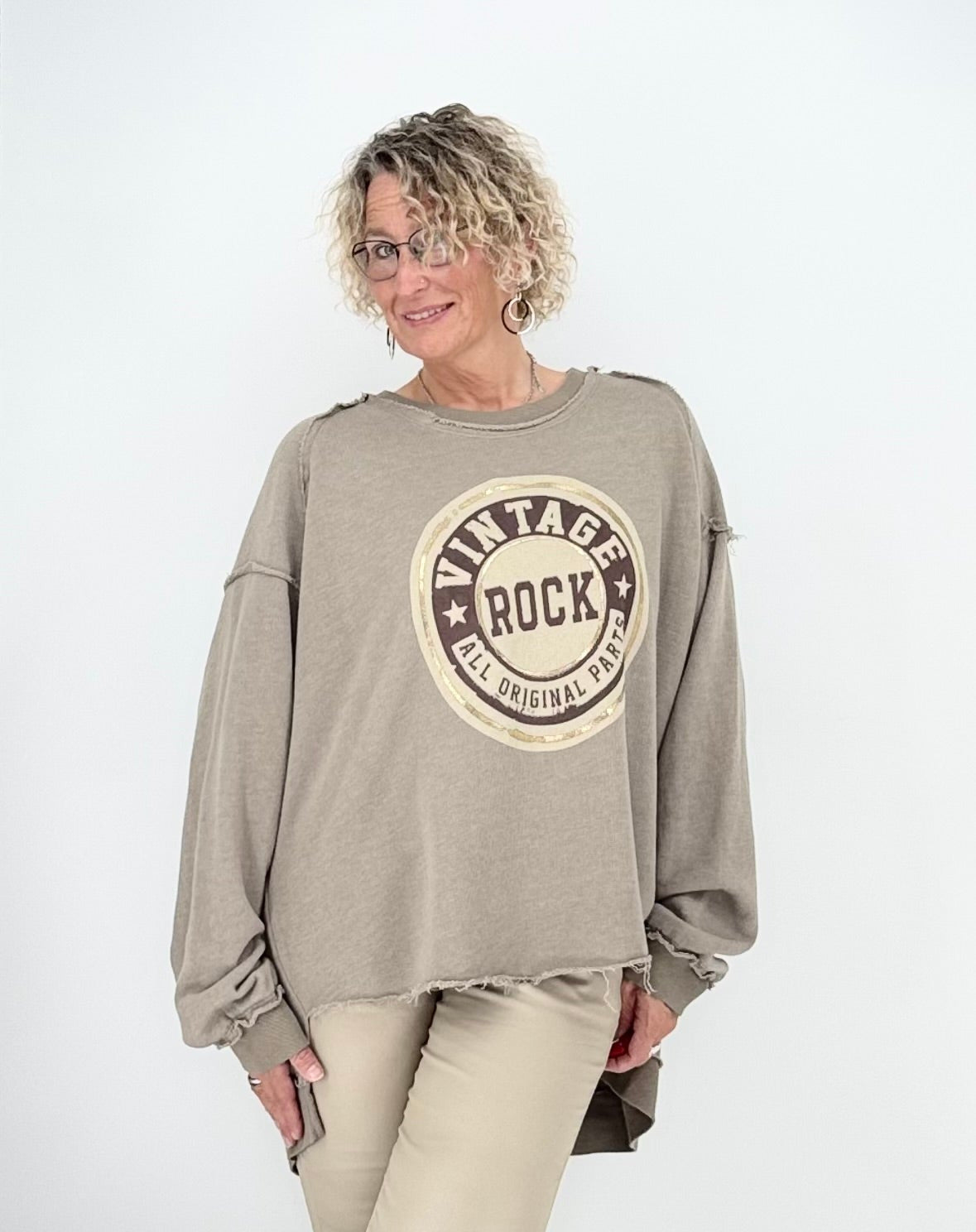 Sweatshirt "Vintage", taupe