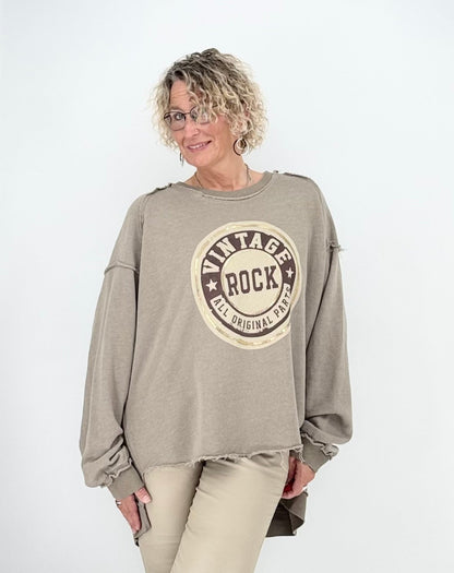 Sweatshirt "Vintage", taupe