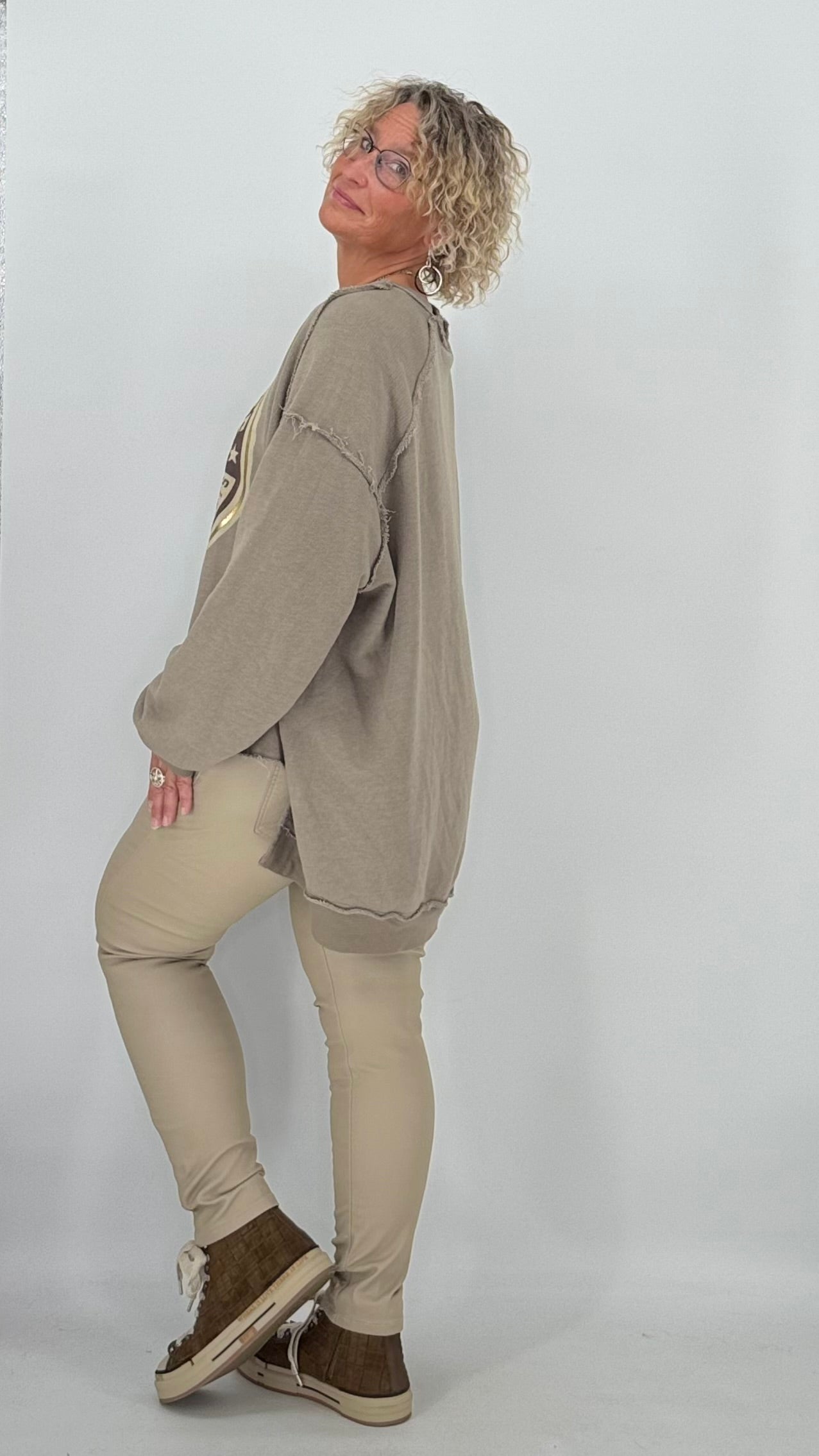 Sweatshirt "Vintage", taupe