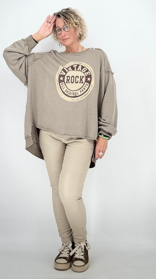 Sweatshirt "Vintage", taupe