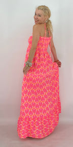 Betti Maxi, Sommer Kleid, in Pink