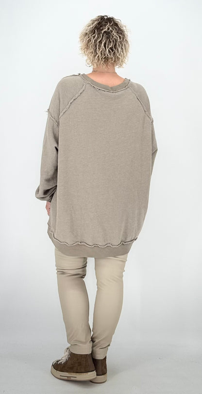 Sweatshirt "Vintage", taupe