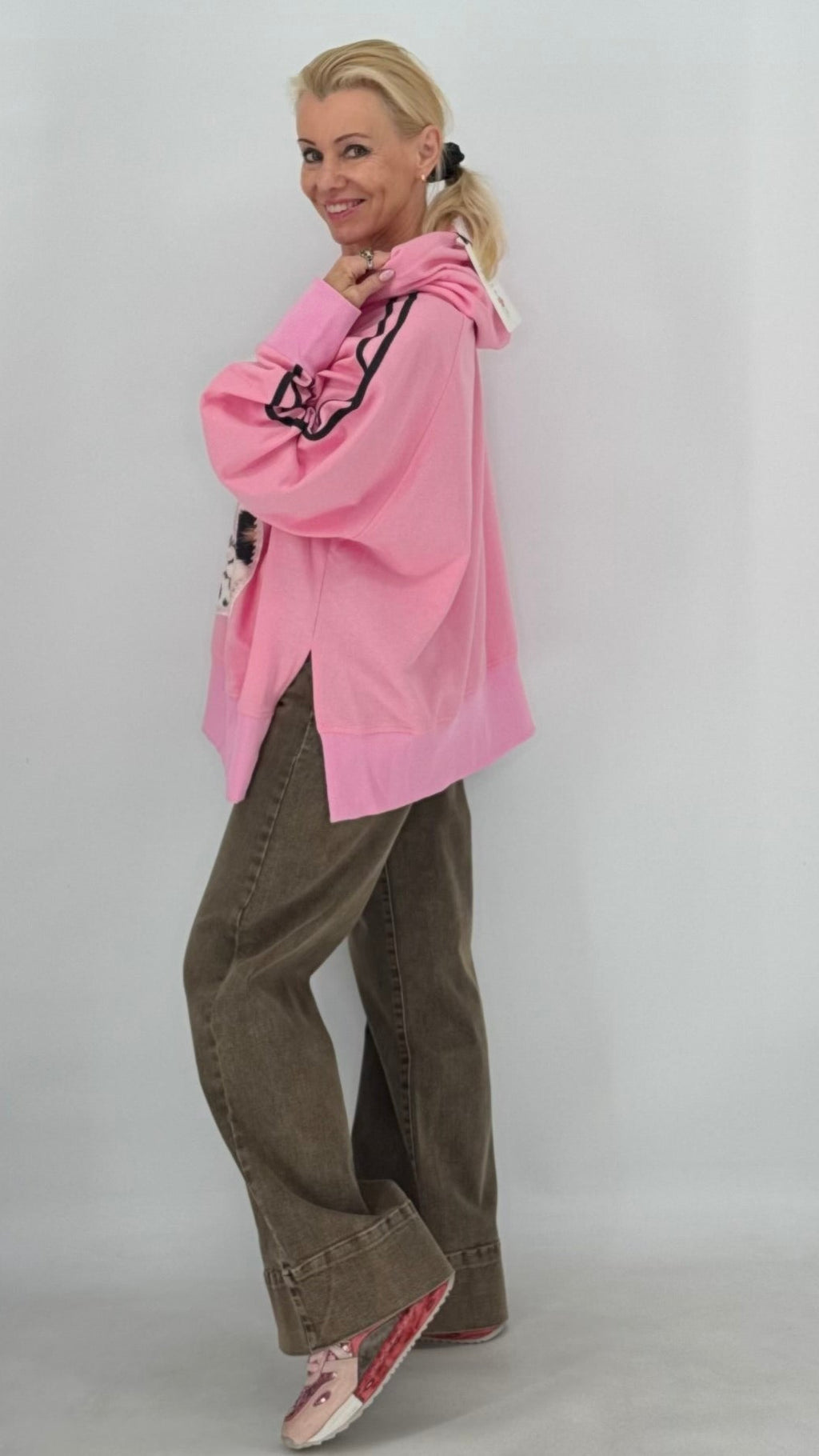 Hoodie "Tiger" rosa