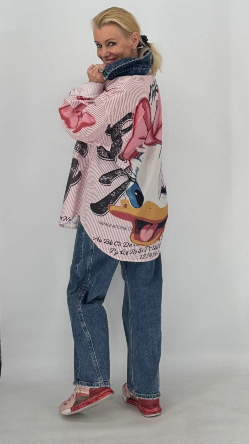 Oversize-Bluse „Daisy“ in Rosa