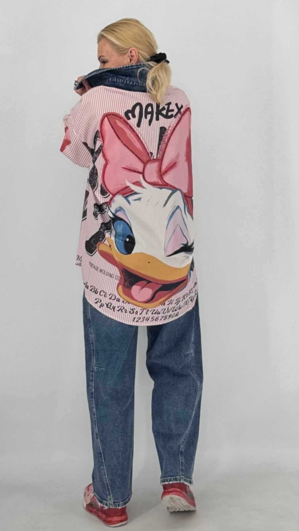 Oversize-Bluse „Daisy“ in Rosa