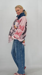 Oversize-Bluse „Daisy“ in Rosa