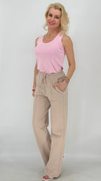 ESViViD Hose mit genähter Bügelfalte in beige