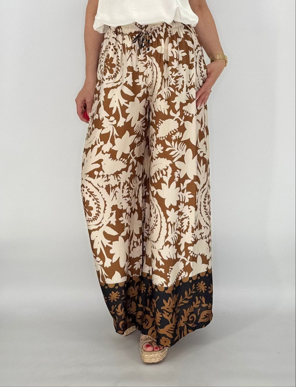 Hosen mit Print "Blumen"