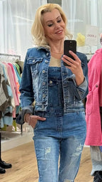 Jeans Jacke "light Denim", blau - By Elena FashionBy Elena Fashion