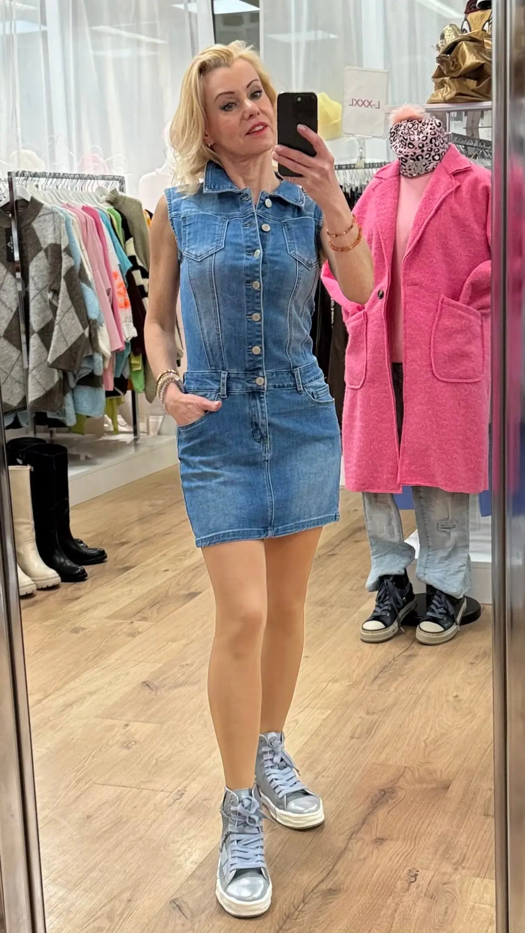 Jeans Kleid, blau - By Elena FashionBy Elena Fashion