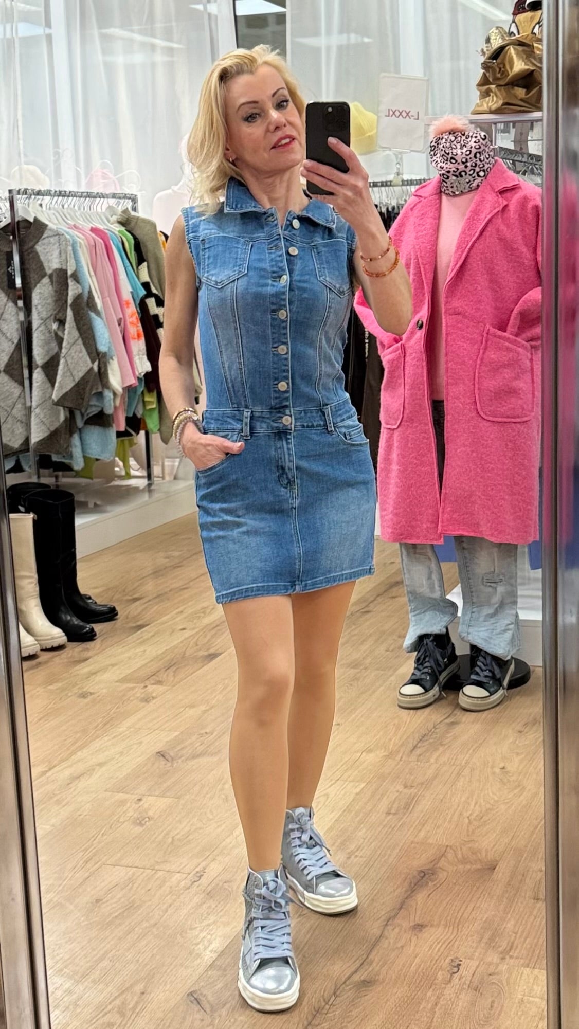 Jeans Kleid, blau - By Elena FashionBy Elena Fashion