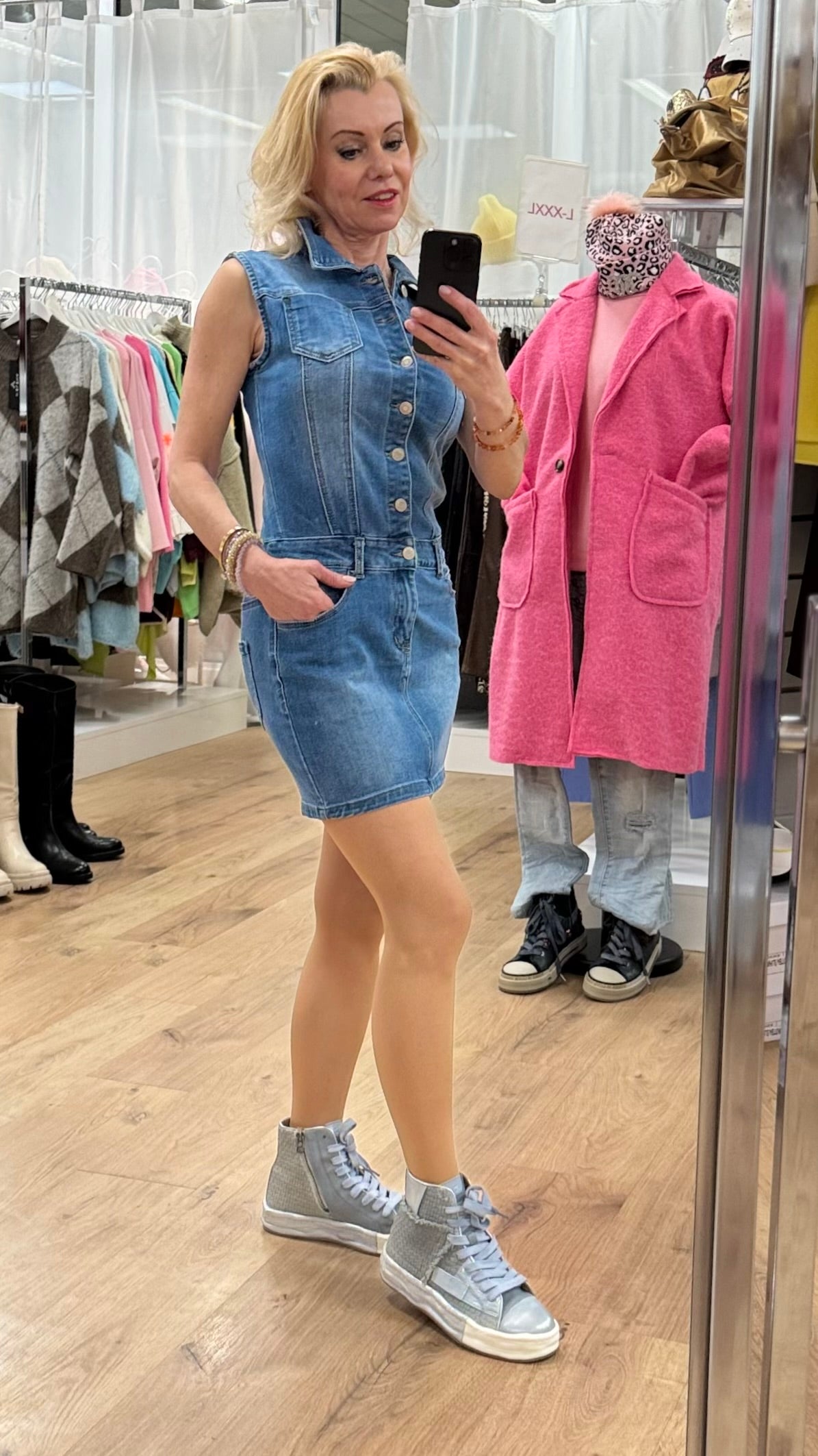 Jeans Kleid, blau - By Elena FashionBy Elena Fashion