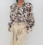 Bluse "Boho" beige/braun