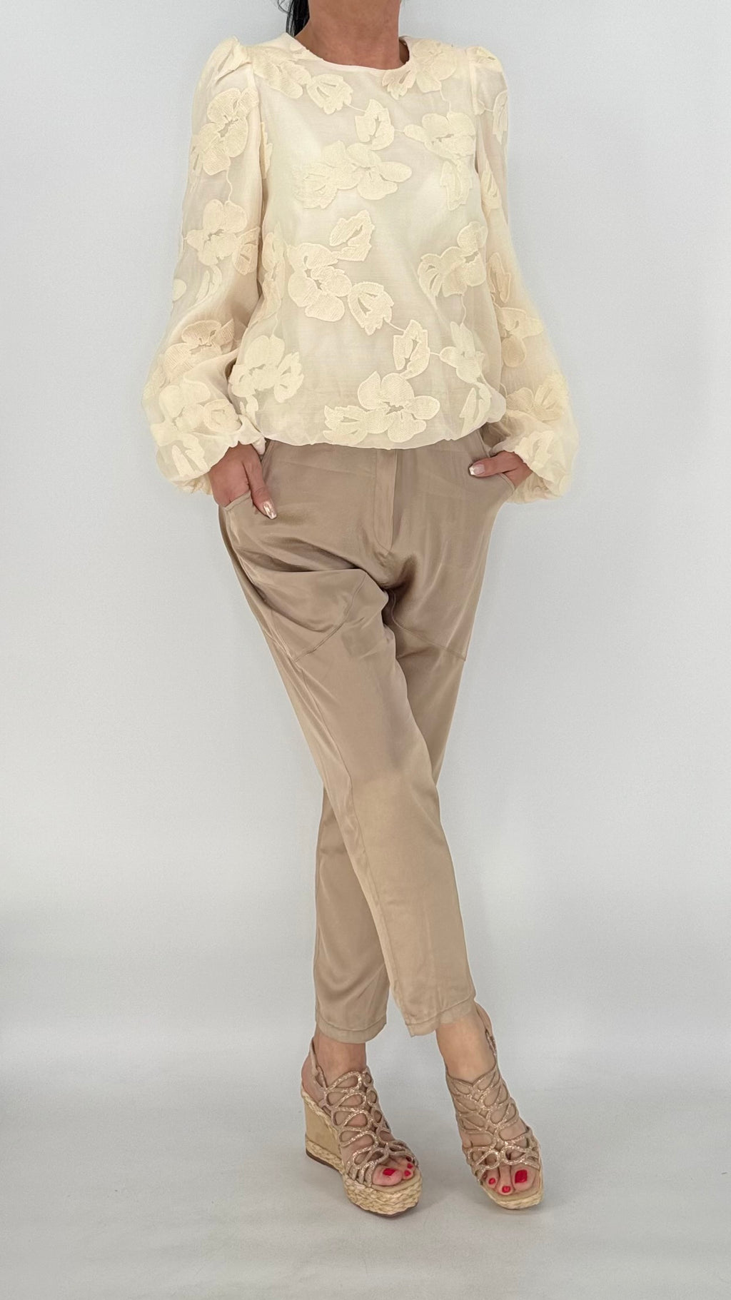 Hose NÜ beige 8200-10