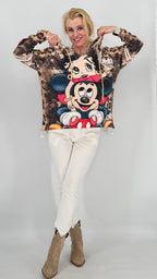 Sweatshirt mit Kapuze, Betty und Micky