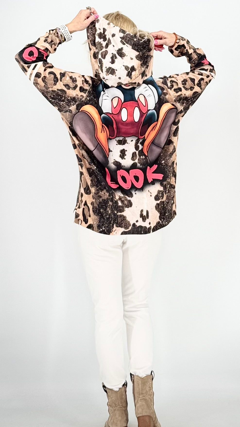 Sweatshirt mit Kapuze, Betty und Micky