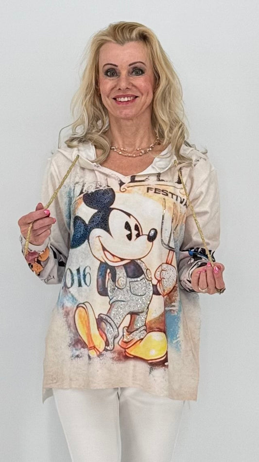 Sweatshirt mit Kapuze, Micky