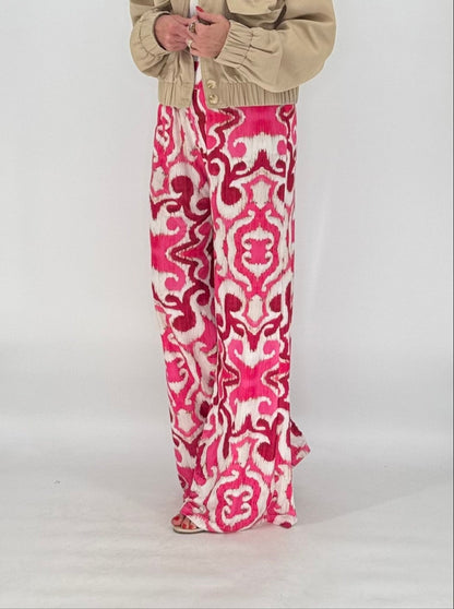 Hose creme/pink