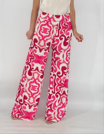 Hose creme/pink