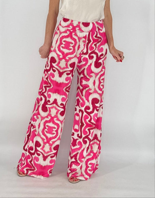 Hose creme/pink