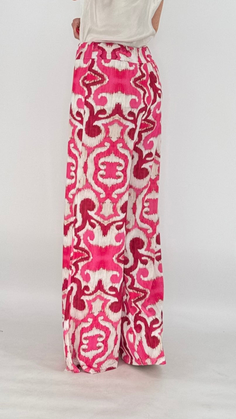 Hose creme/pink