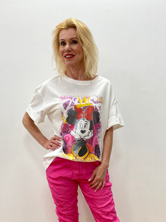 T-shirt "Minnie Maus" 100% Cotton weiß