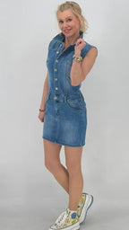 Jeans Kleid, blau - By Elena FashionBy Elena Fashion