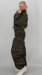 Blouson-Jacke mit leichtem Velours-/Wildleder-Look in Trendfarben