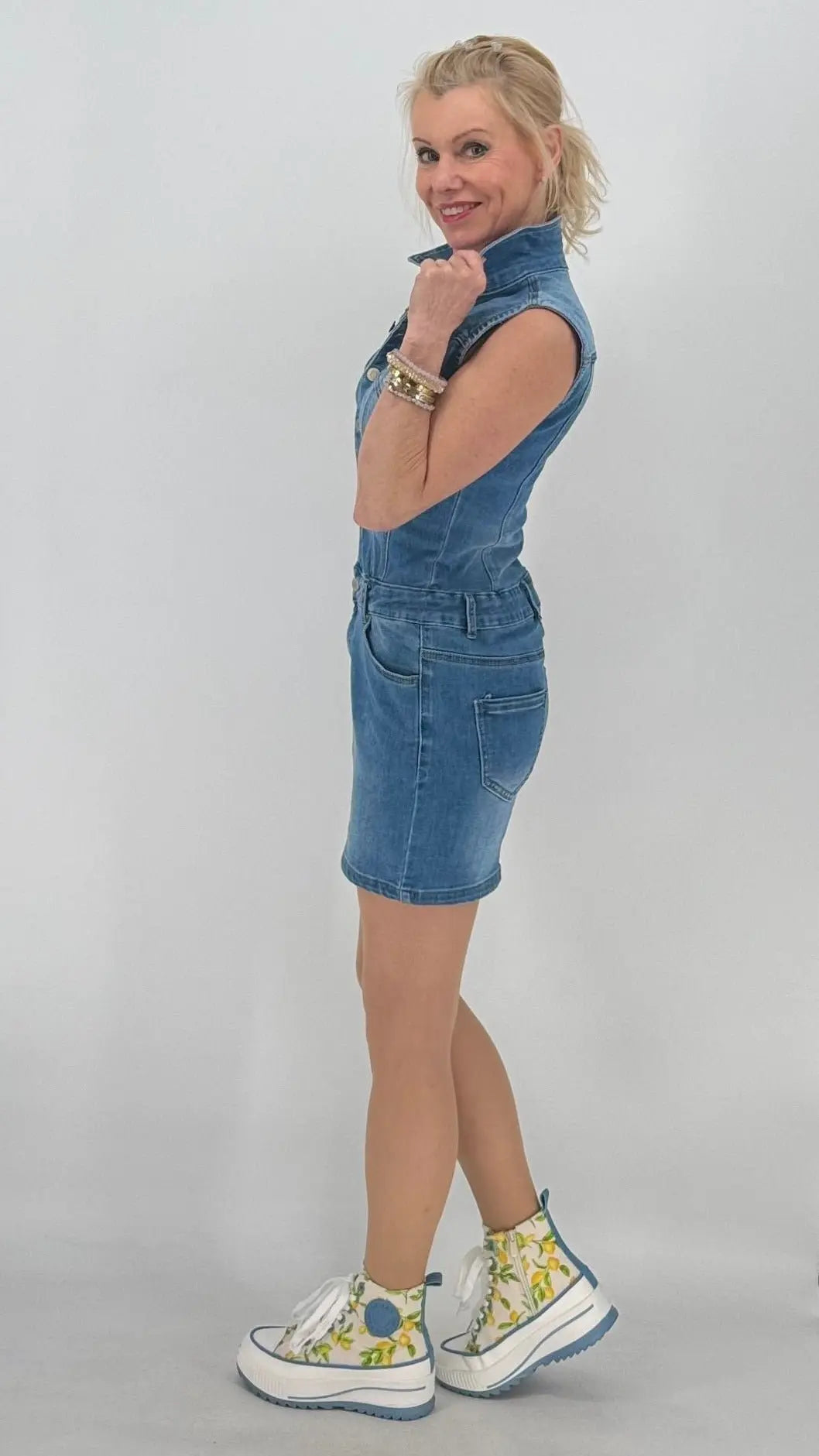 Jeans Kleid, blau - By Elena FashionBy Elena Fashion