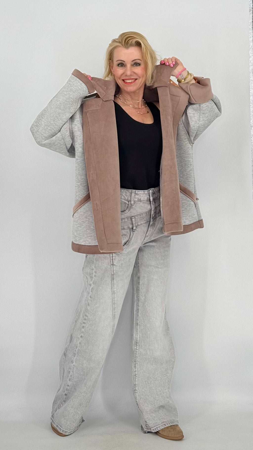 Jacke "City Style", orange, pink, braun, beige