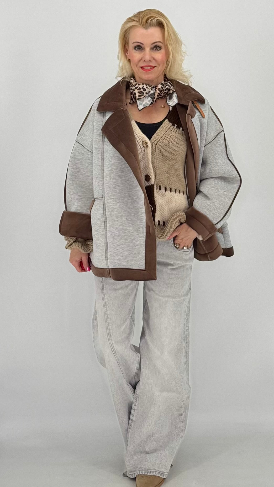 Jacke "City Style", orange, pink, braun, beige